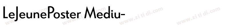 LeJeunePoster Mediu字体转换
